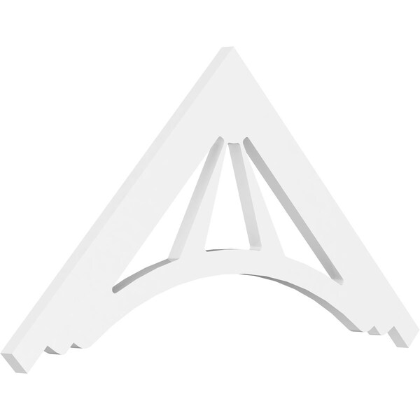 Ekena Millwork Pitch Stanford Architectural Grade PVC Gable Pediment, 36"W x 18"H x 1"P (12/12) GPP036X018X100STA - main